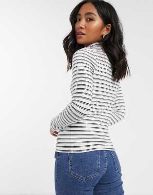 asos striped long sleeve top