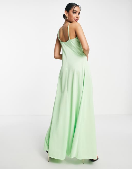 Pastel green maxi store dress