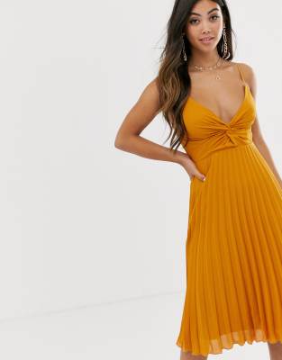 asos twist front dress