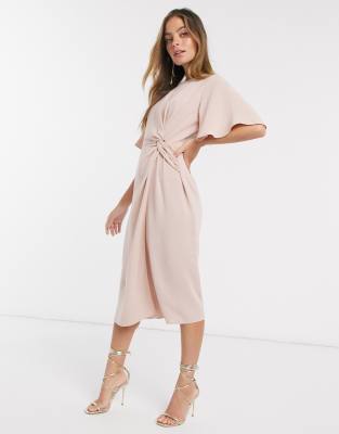 asos twist front dress