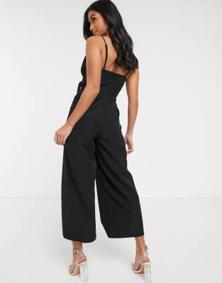 strappy culotte jumpsuit