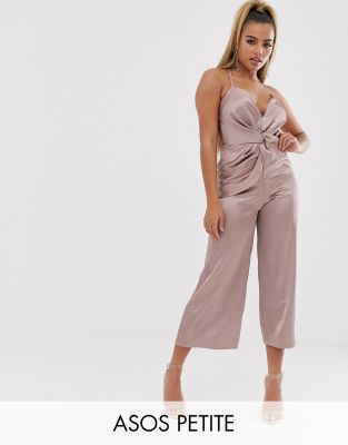 satin jumpsuit petite