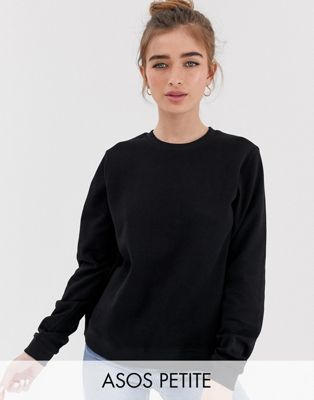 ASOS DESIGN Petite - Ultieme sweatshirt in zwart