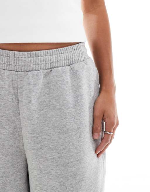 ASOS DESIGN Petite - Ultimate - Brushback joggingbroek met aansluitende boorden in gemêleerd grijs, 5 van 5
