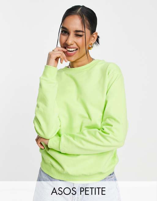 ASOS DESIGN Petite - Ultimate - Felpa color lime