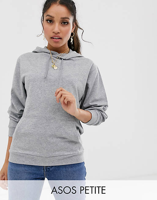 ASOS DESIGN Petite ultimate hoodie in grey marl | ASOS