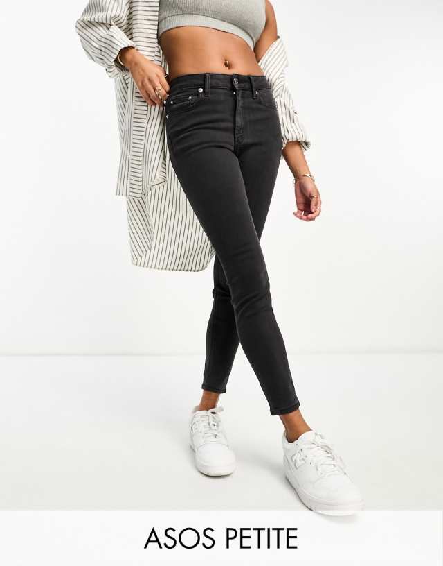 ASOS DESIGN Petite ultimate jeans in washed black