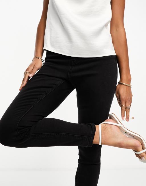 ASOS DESIGN Petite - Ultimate - Jeans skinny nero slavato, 2 di 5