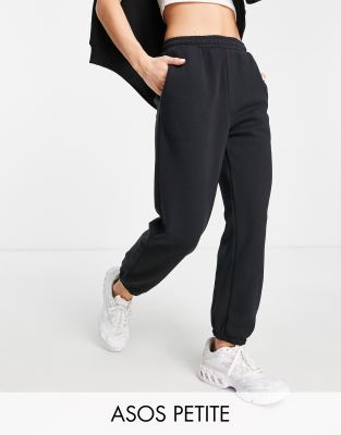 ASOS DESIGN Petite ultimate jogger in black