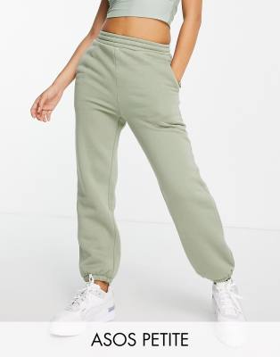 ASOS DESIGN Petite ultimate jogger in khaki