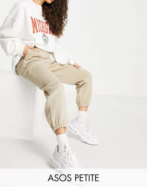 ASOS DESIGN Petite ultimate jogger in white