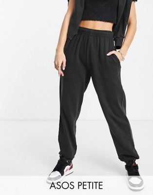 ASOS DESIGN Petite ultimate jogger in washed charcoal