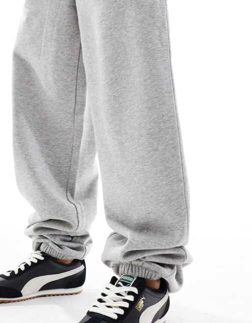 ASOS DESIGN Petite - Ultimate - Joggers grigio mélange con interno spazzolato e fondo elasticizzato, 4 di 5