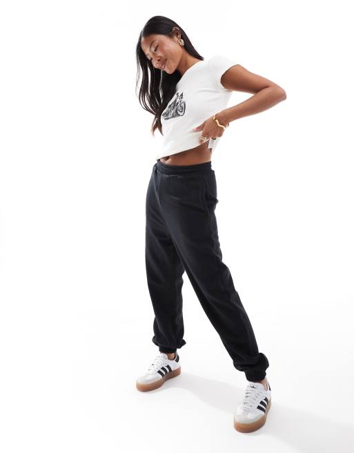 Black joggers petite online