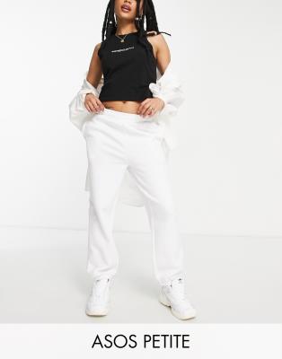 ASOS DESIGN Petite - Ultimate - Jogginghose in Weiß