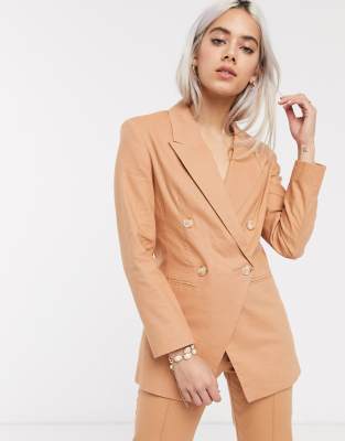 petite linen suit