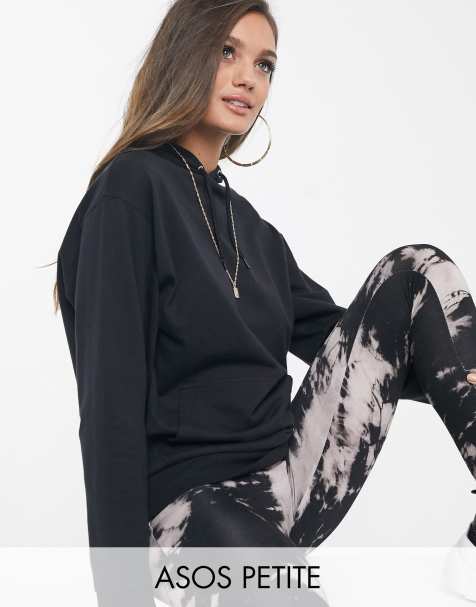 ASOS DESIGN Petite – Ultimate – Schwarzer Kapuzenpullover