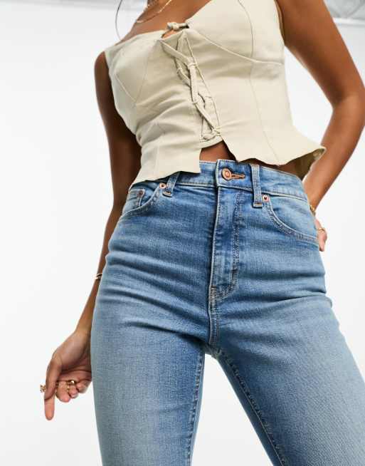 ASOS DESIGN Petite ultimate skinny jean in mid blue
