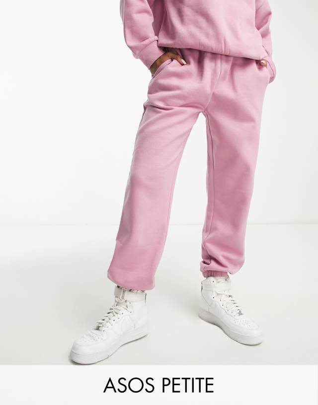 ASOS DESIGN Petite ultimate sweatpants in pink