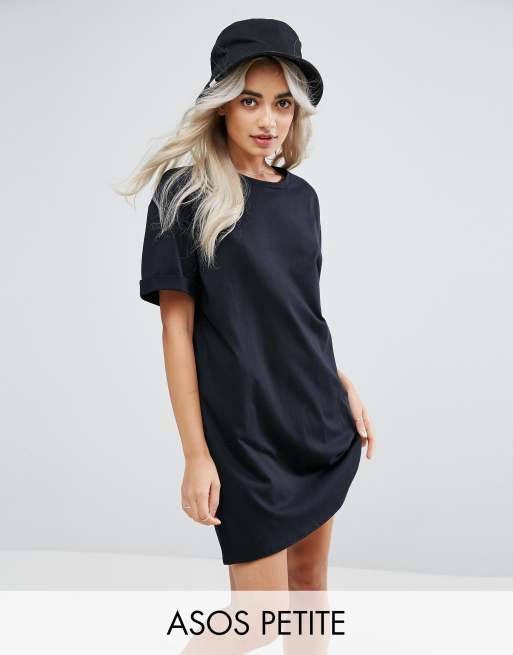 ASOS DESIGN Petite ultimate t-shirt dress with rolled sleeves | ASOS