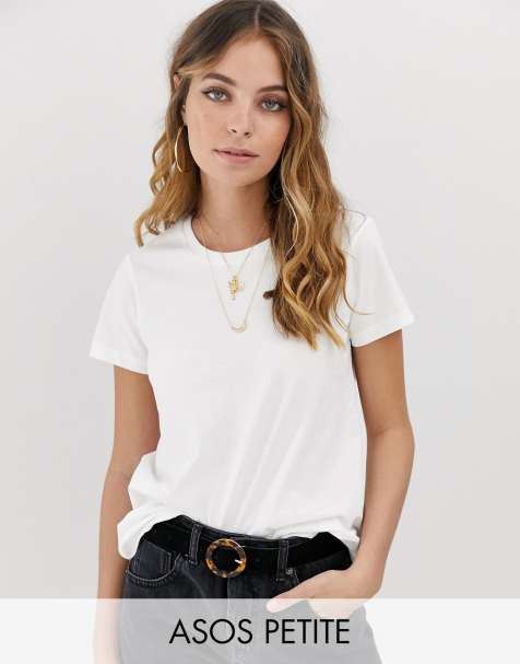 ASOS DESIGN Petite ultimate t-shirt with crew neck in white
