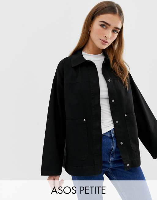 Asos design utility deals washed cotton jacket