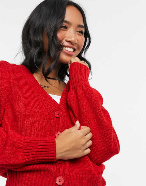 Asos hotsell red cardigan