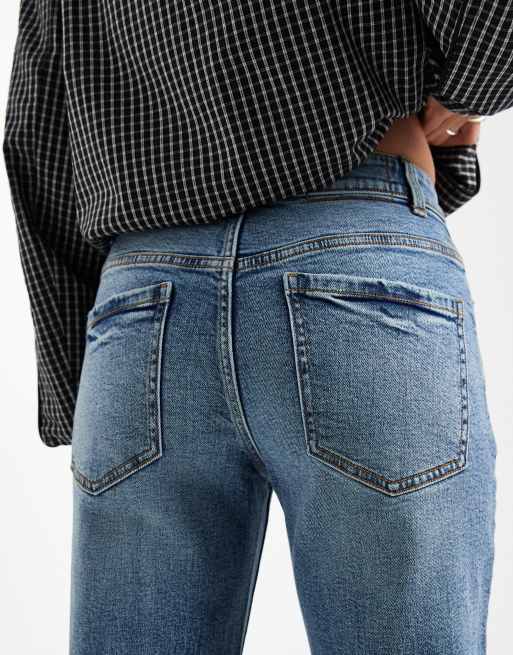 ASOS DESIGN Petite - Vaqueros cómodos de corte slim con lavado vintage, 4 de 5