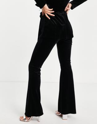 petite velvet trouser suit