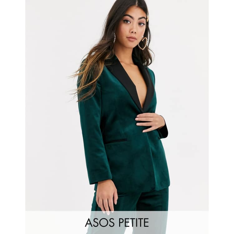 Asos green 2025 velvet suit