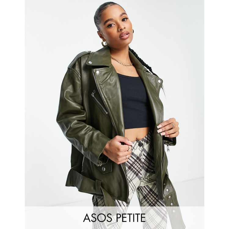 Veste en 2025 cuir femme asos