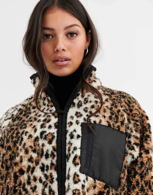 Veste leopard online femme