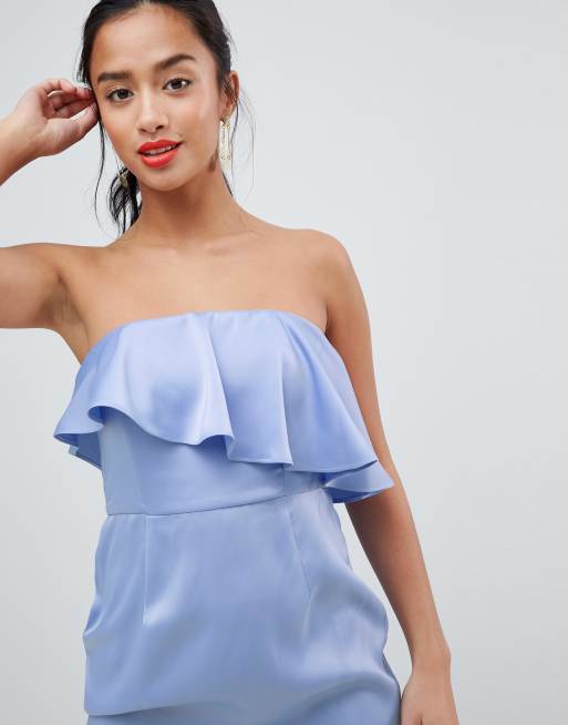 ASOS DESIGN Petite - Vestito longuette con top corto morbido a fascia, 3 di 4