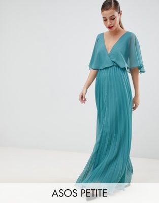 abito lungo con gonna plissettata