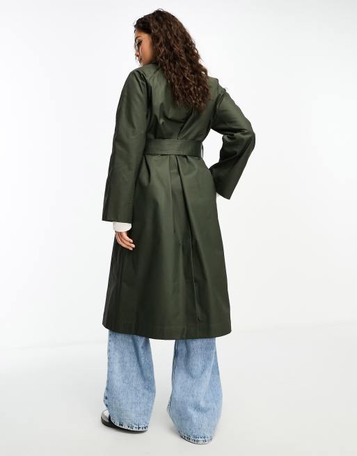 Wax shop trench coat