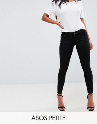 low waist black skinny jeans