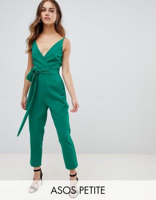 petite green jumpsuit