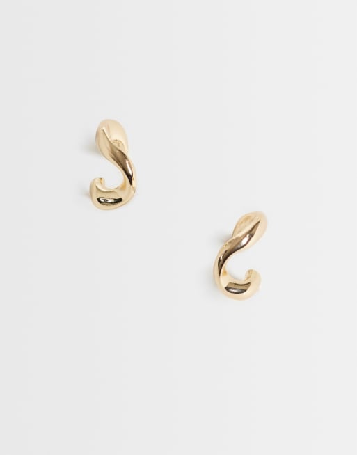 ASOS DESIGN - Petites créoles torsadées - Doré, 3 de 4