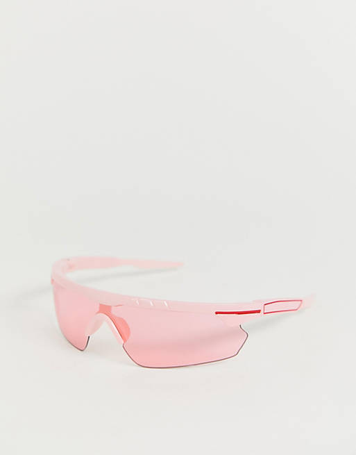 ASOS DESIGN  - Petites lunettes de soleil enveloppantes style masque