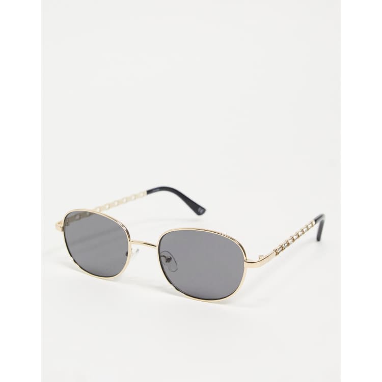 Lunettes De Soleil StyleBREAKER Unisexes Verres Ronds Rétro - Monture Métal Fine Et Charnières à Ressort