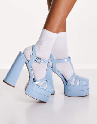 asos blue shoes