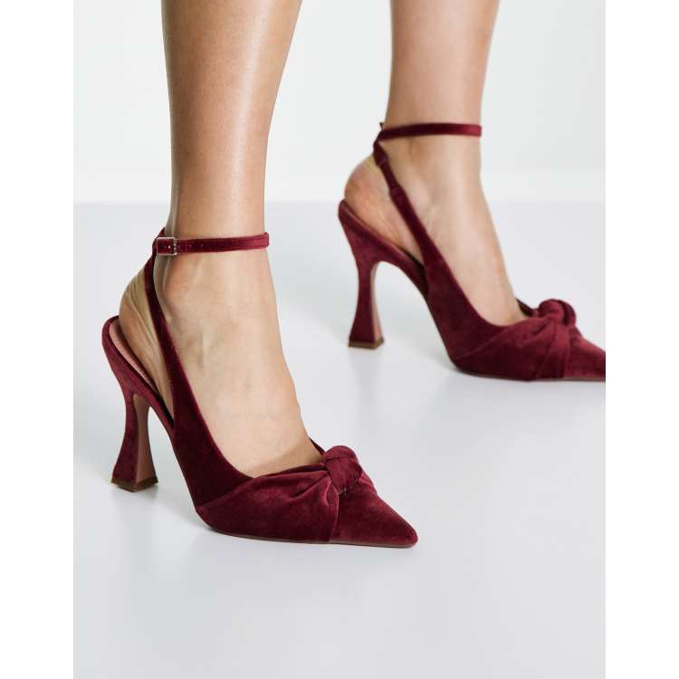 Velvet shop high heels