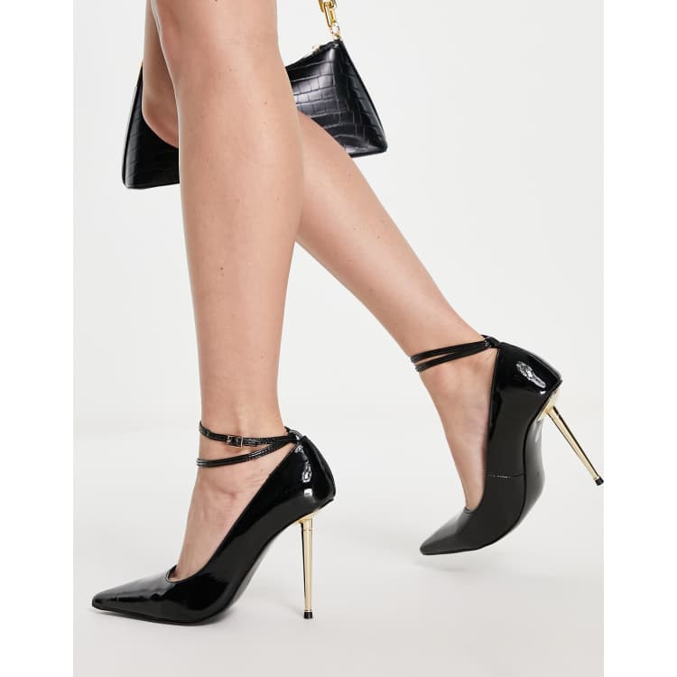 ASOS DESIGN Passion stiletto court shoes in black