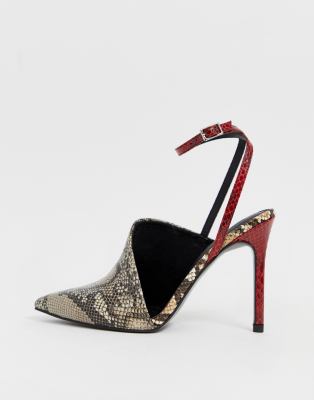 asos snake print shoes