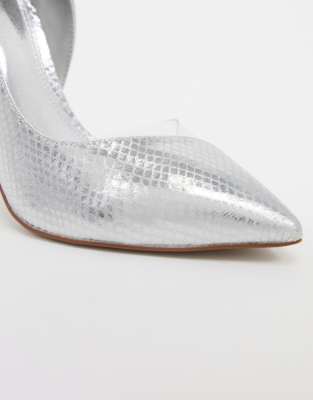 asos silver shoes