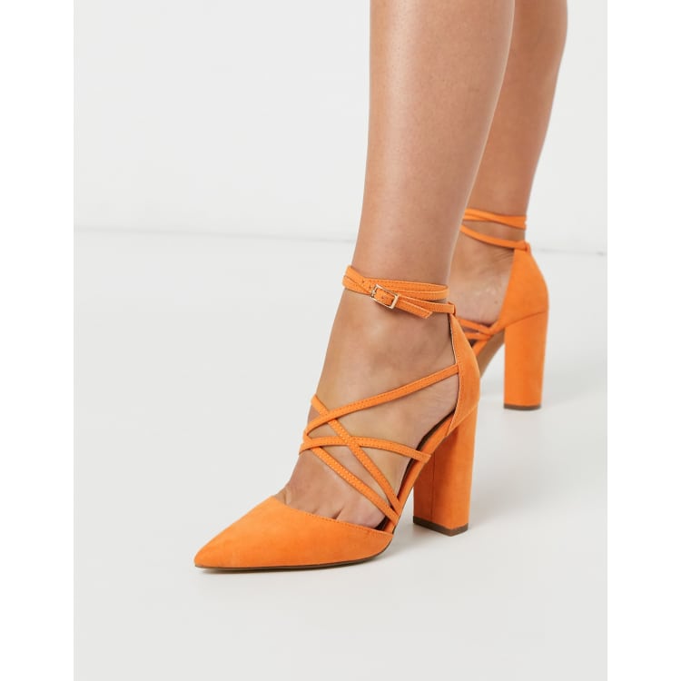 Asos cheap orange heels