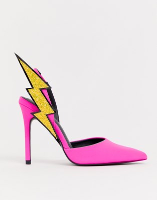 neon purple heels
