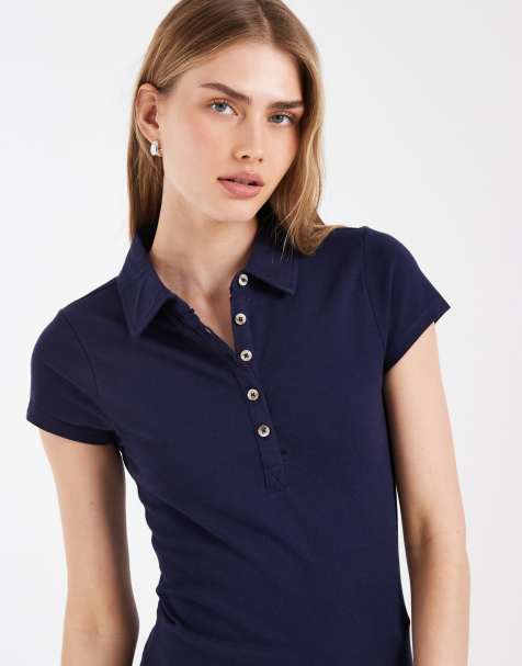 ASOS DESIGN - Picquot - Polo ristretta blu navy - view 1