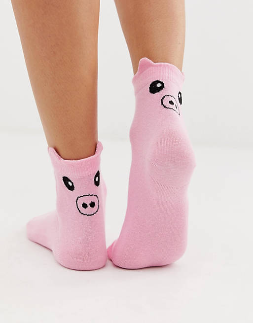 ASOS DESIGN pig socks