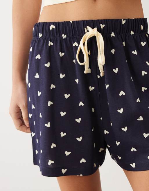 ASOS DESIGN - Pigiama con T-shirt corta e pantaloncini con scritta "One More Episode" blu navy e latticello, 3 di 4